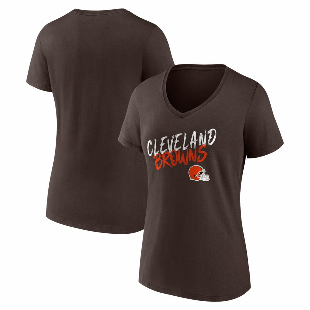Women's Hustle V-Neck T-Shirt - Cleveland Browns