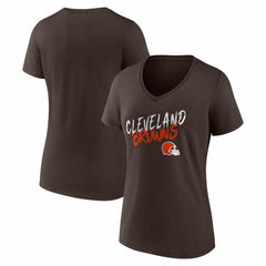 Women's Hustle V-Neck T-Shirt - Cleveland Browns