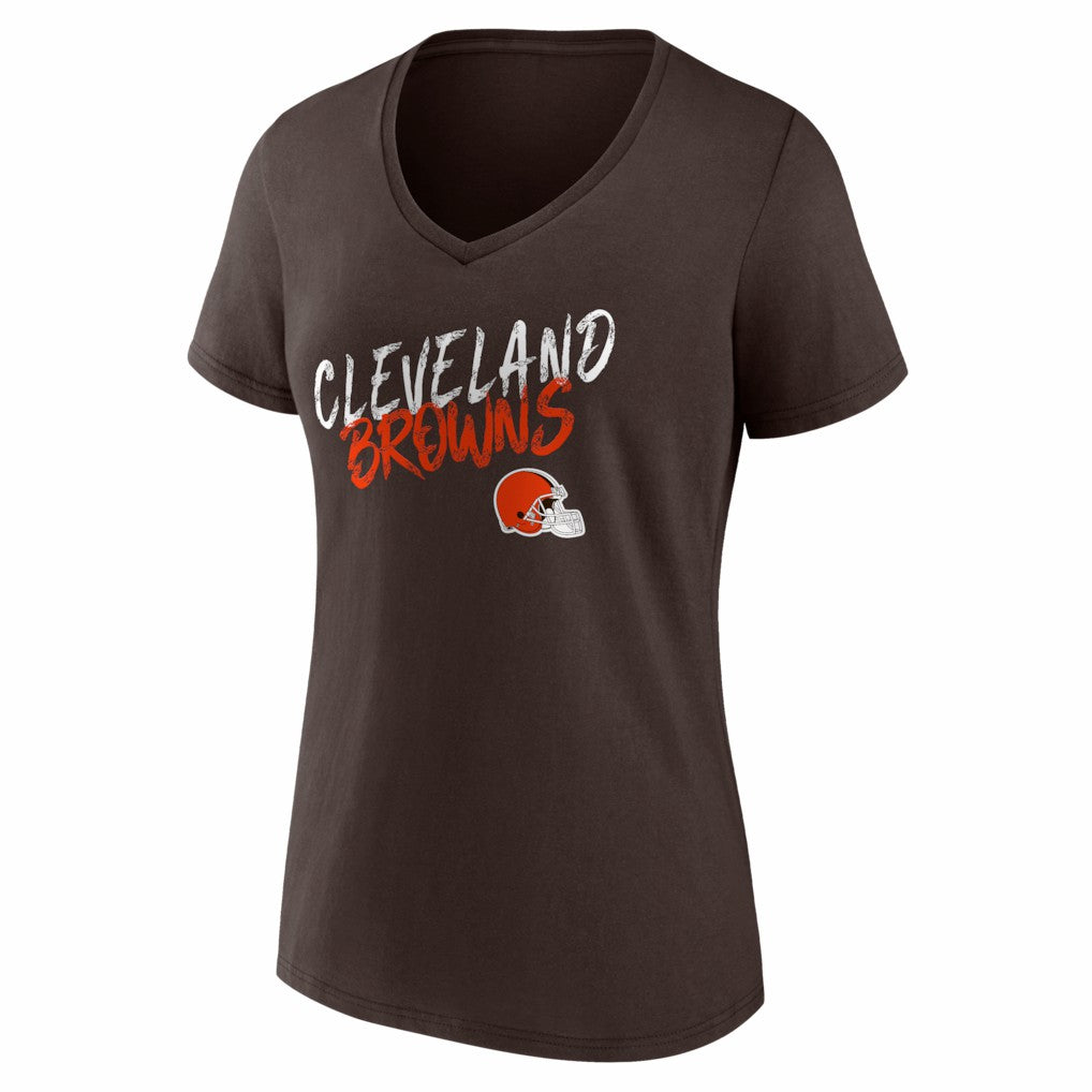 Women's Hustle V-Neck T-Shirt - Cleveland Browns