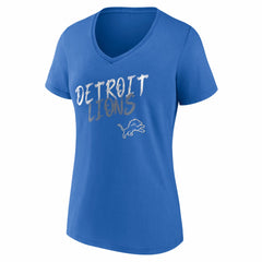 Women's Hustle V-Neck T-Shirt - Detroit Lions