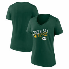 Women's Hustle V-Neck T-Shirt - Green Bay Packers