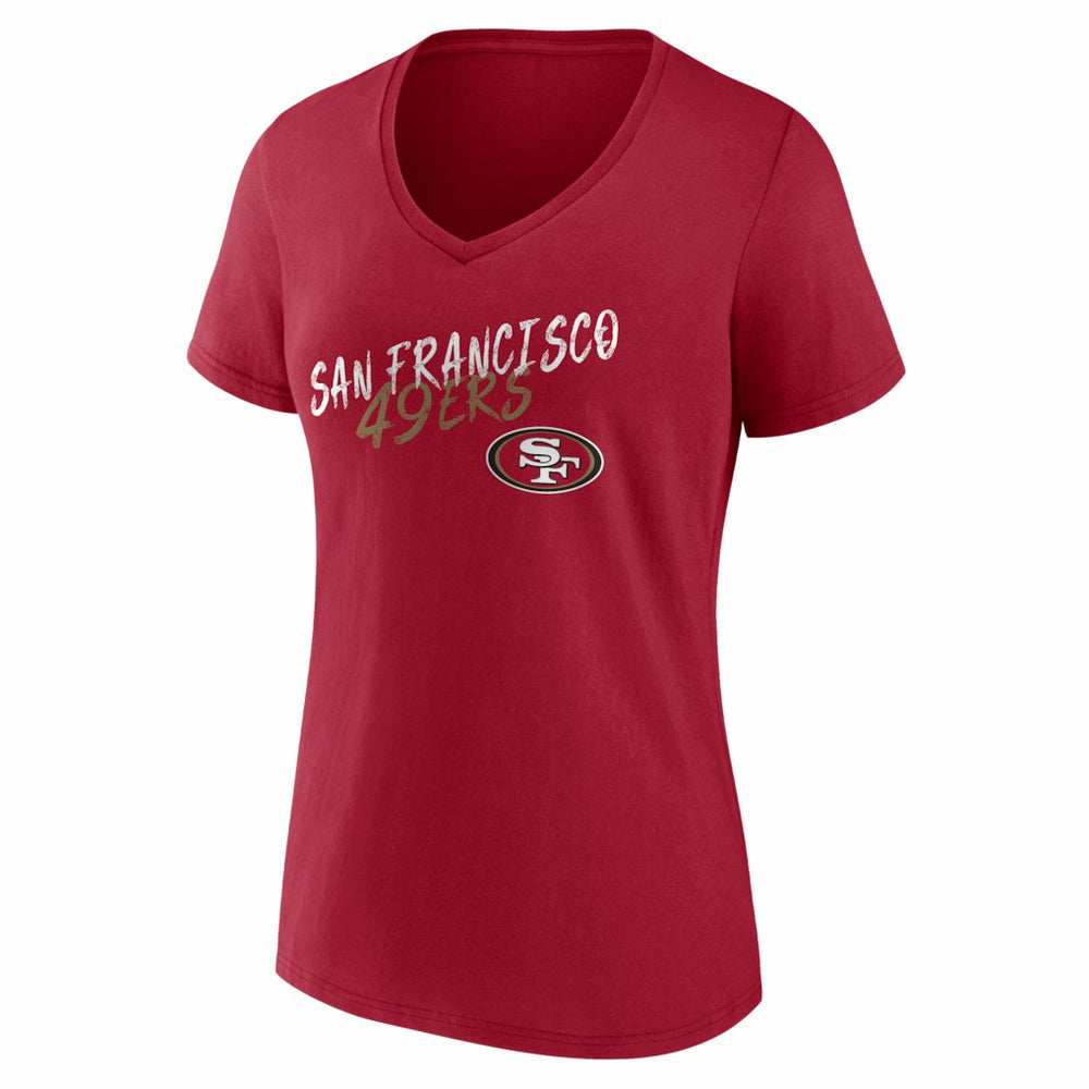 Women's Hustle V-Neck T-Shirt - San Francisco 49ers