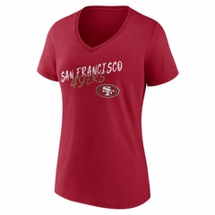 Women's Hustle V-Neck T-Shirt - San Francisco 49ers