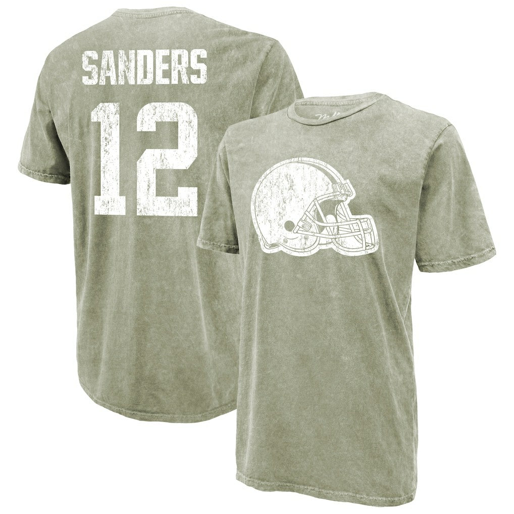 Shedeur Sanders  Majestic Threads Mineral Wash Name & Number T-Shirt - Cleveland Browns