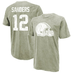 Shedeur Sanders  Majestic Threads Mineral Wash Name & Number T-Shirt - Cleveland Browns