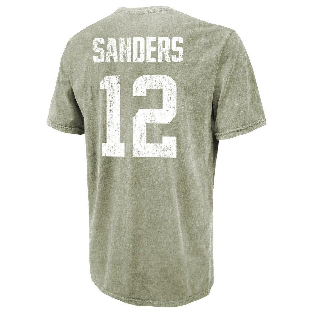 Shedeur Sanders  Majestic Threads Mineral Wash Name & Number T-Shirt - Cleveland Browns