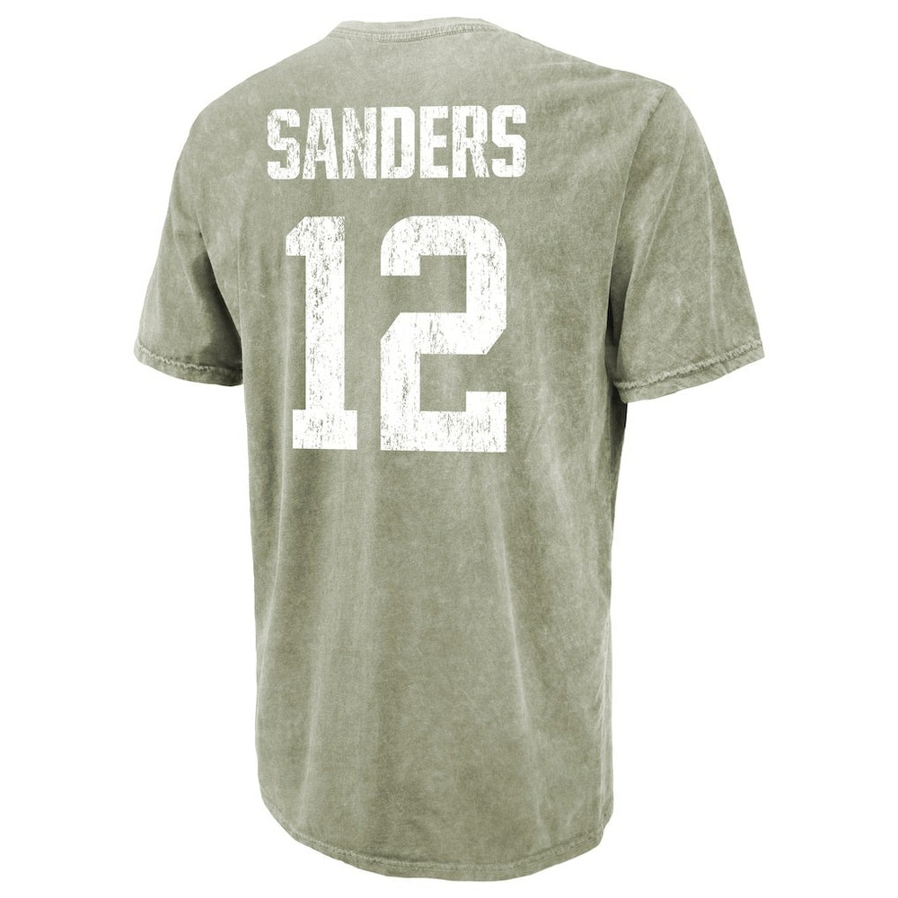 Shedeur Sanders  Majestic Threads Mineral Wash Name & Number T-Shirt - Cleveland Browns