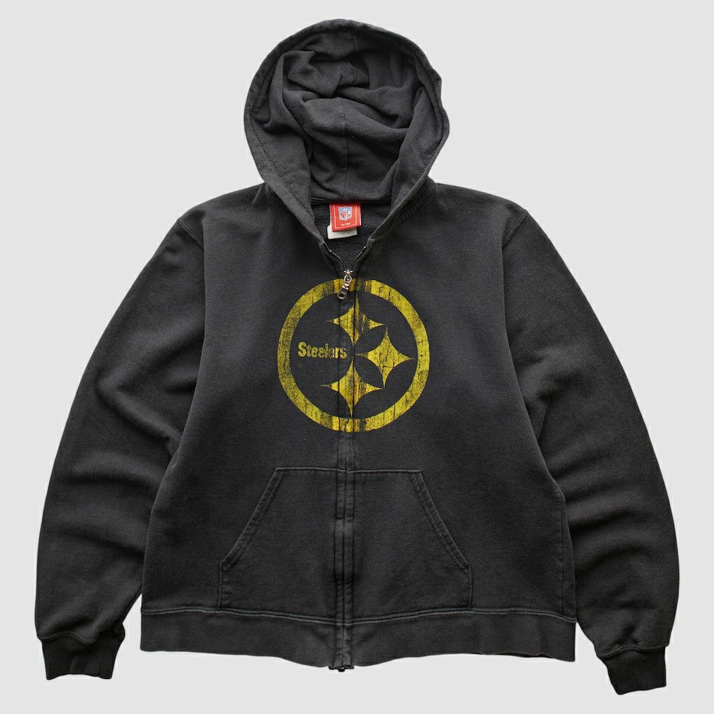 NFL 2000s Hooded Full Zip Sweatshirt - Pittsburgh Steelers