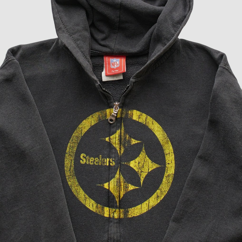 NFL 2000s Hooded Full Zip Sweatshirt - Pittsburgh Steelers