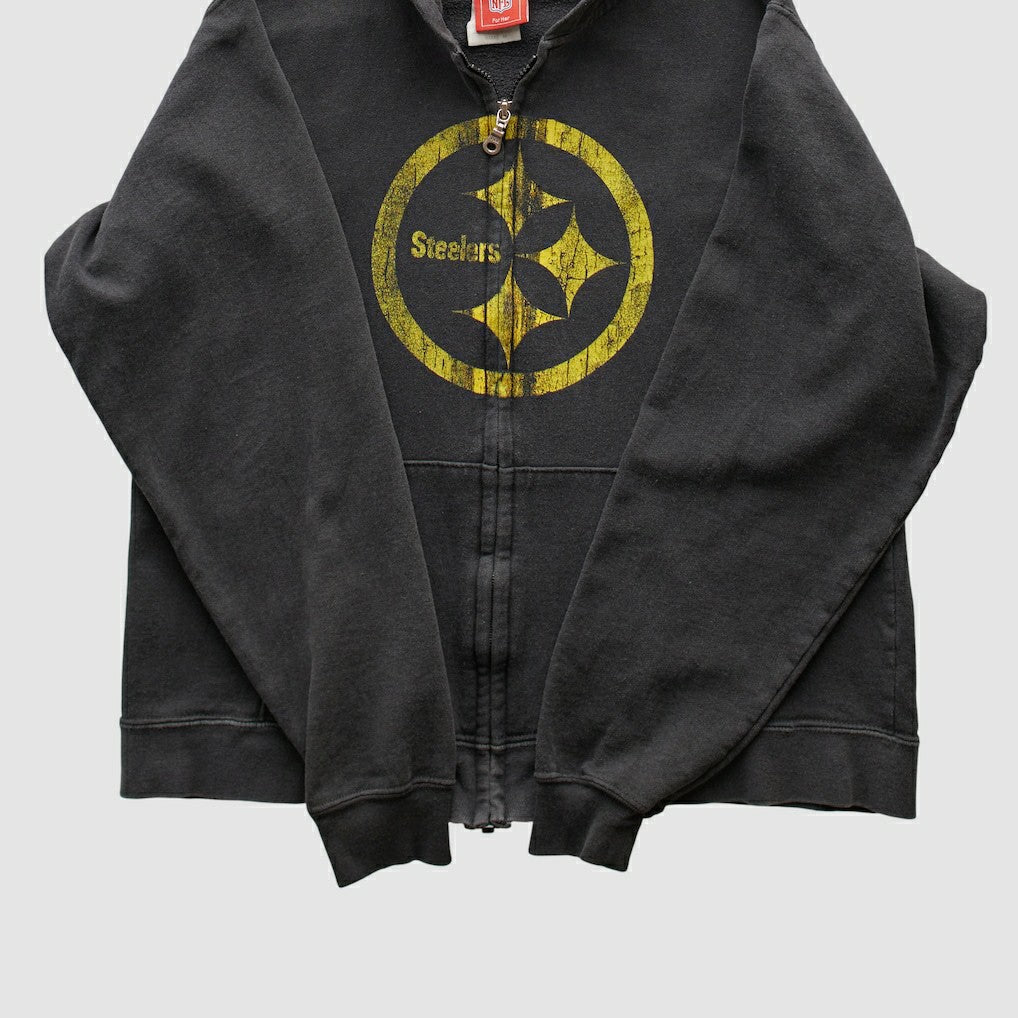 NFL 2000s Hooded Full Zip Sweatshirt - Pittsburgh Steelers