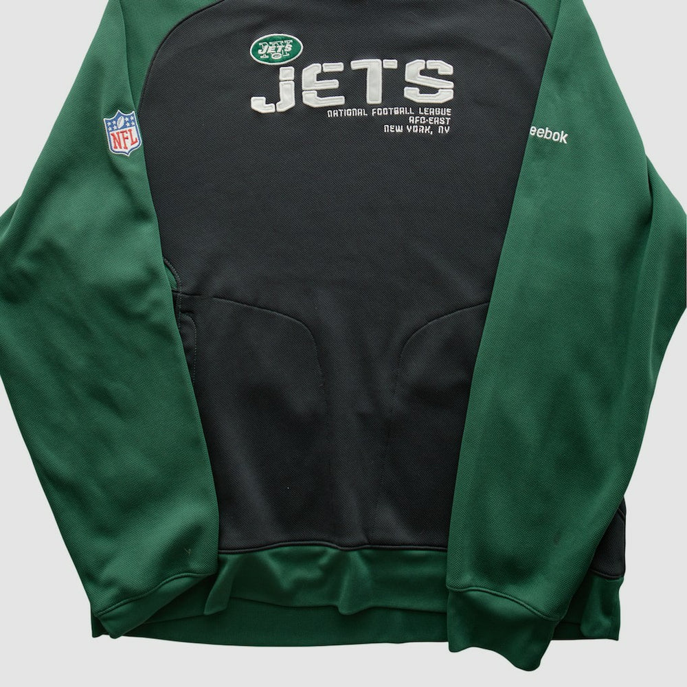 Reebok 2010s Hooded Pullover Sweatshirt - New York Jets