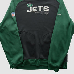 Reebok 2010s Hooded Pullover Sweatshirt - New York Jets