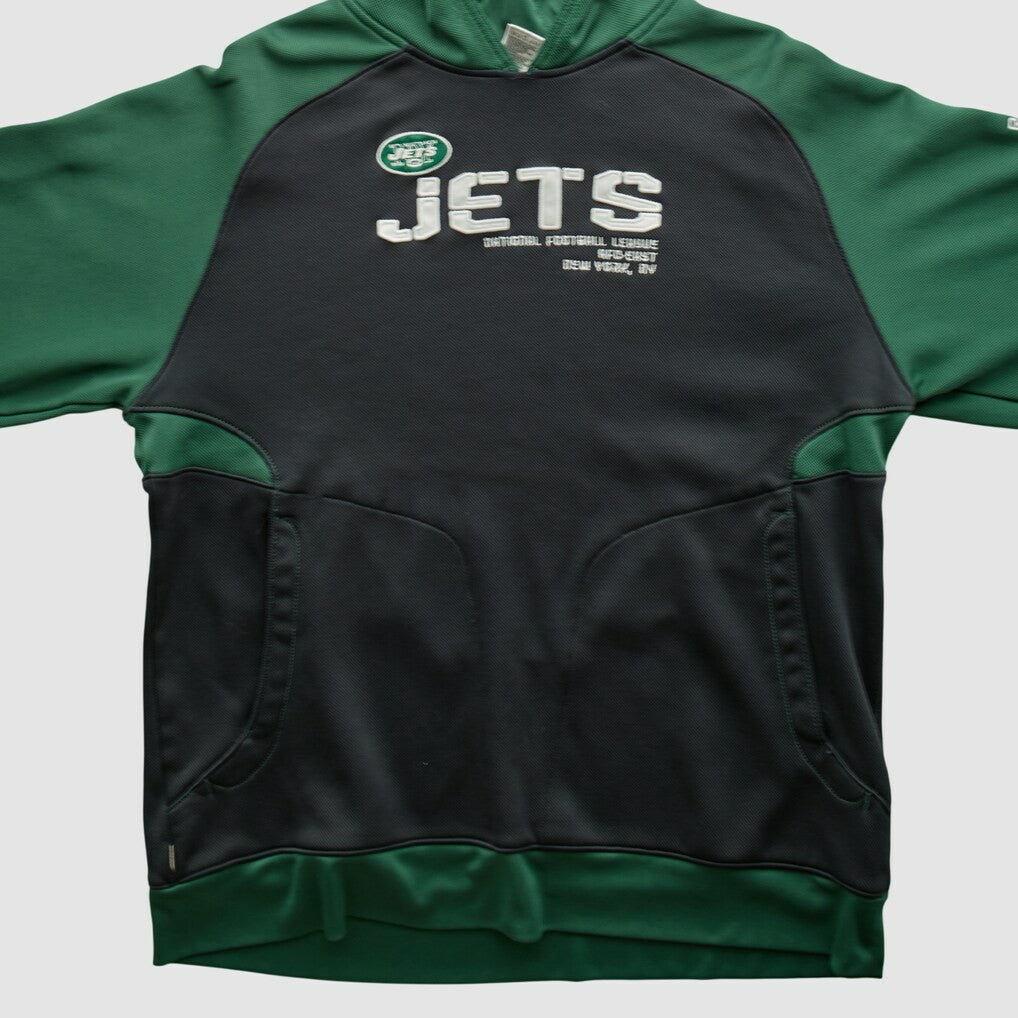 Reebok 2010s Hooded Pullover Sweatshirt - New York Jets