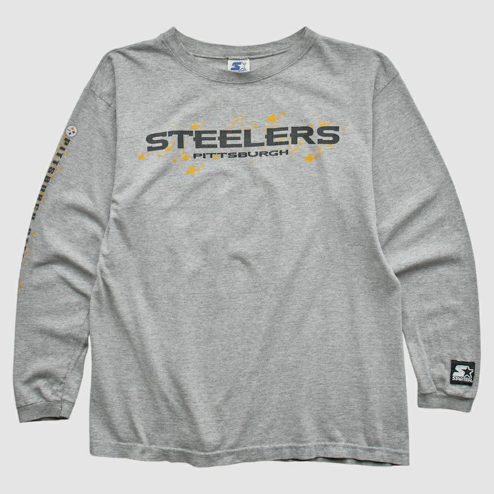 Starter 90s Long Sleeve T-shirt - Pittsburgh Steelers
