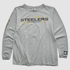 Starter 90s Long Sleeve T-shirt - Pittsburgh Steelers