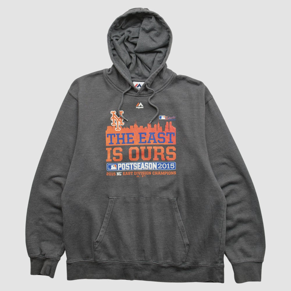 MLB New York Mets Majestic 2015 Hooded Pullover Sweatshirt
