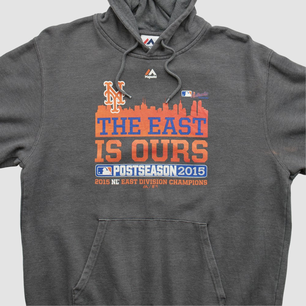 MLB New York Mets Majestic 2015 Hooded Pullover Sweatshirt