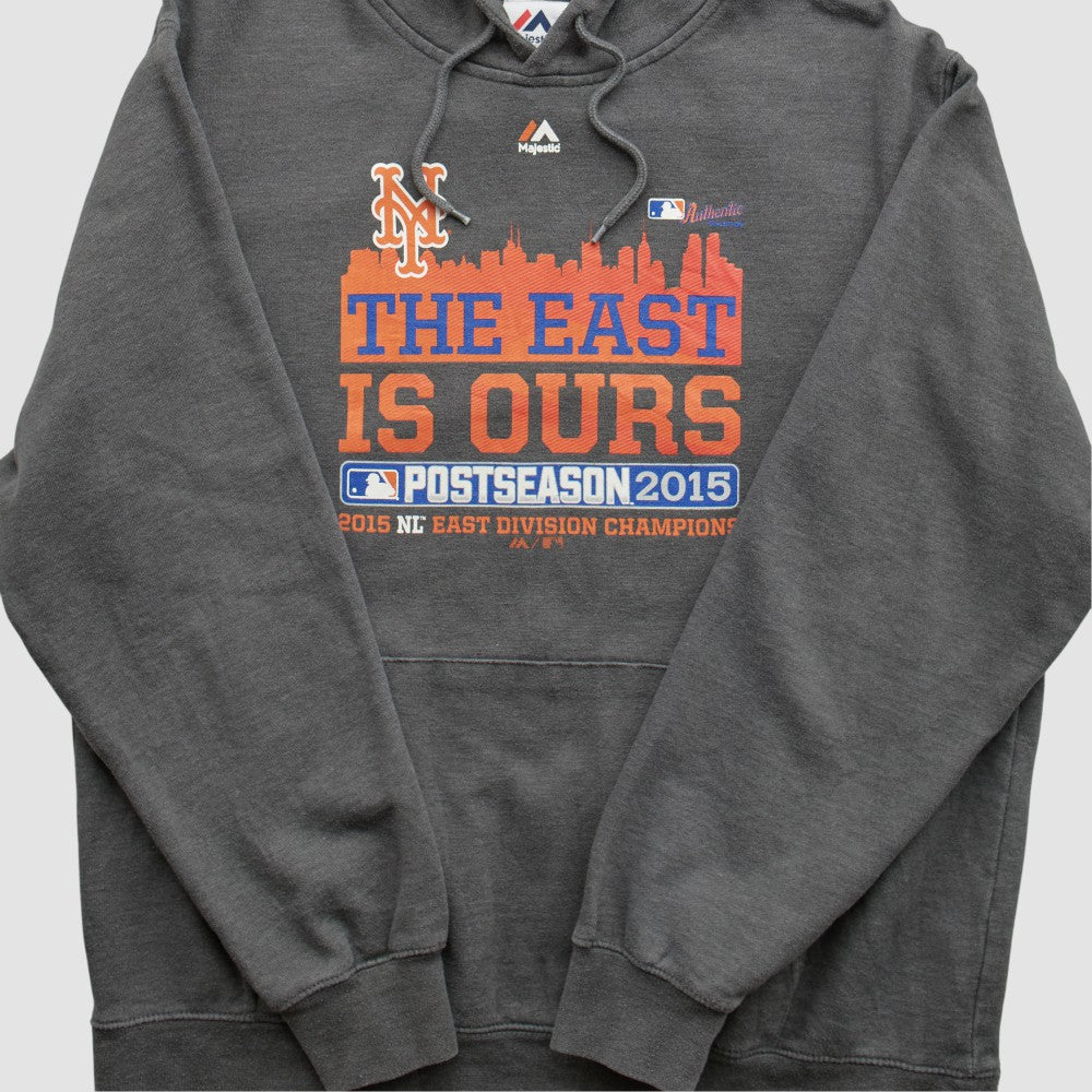 MLB New York Mets Majestic 2015 Hooded Pullover Sweatshirt