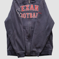 Reebok 2010s Hooded Full Zip Sweatshirt - Houston Texans