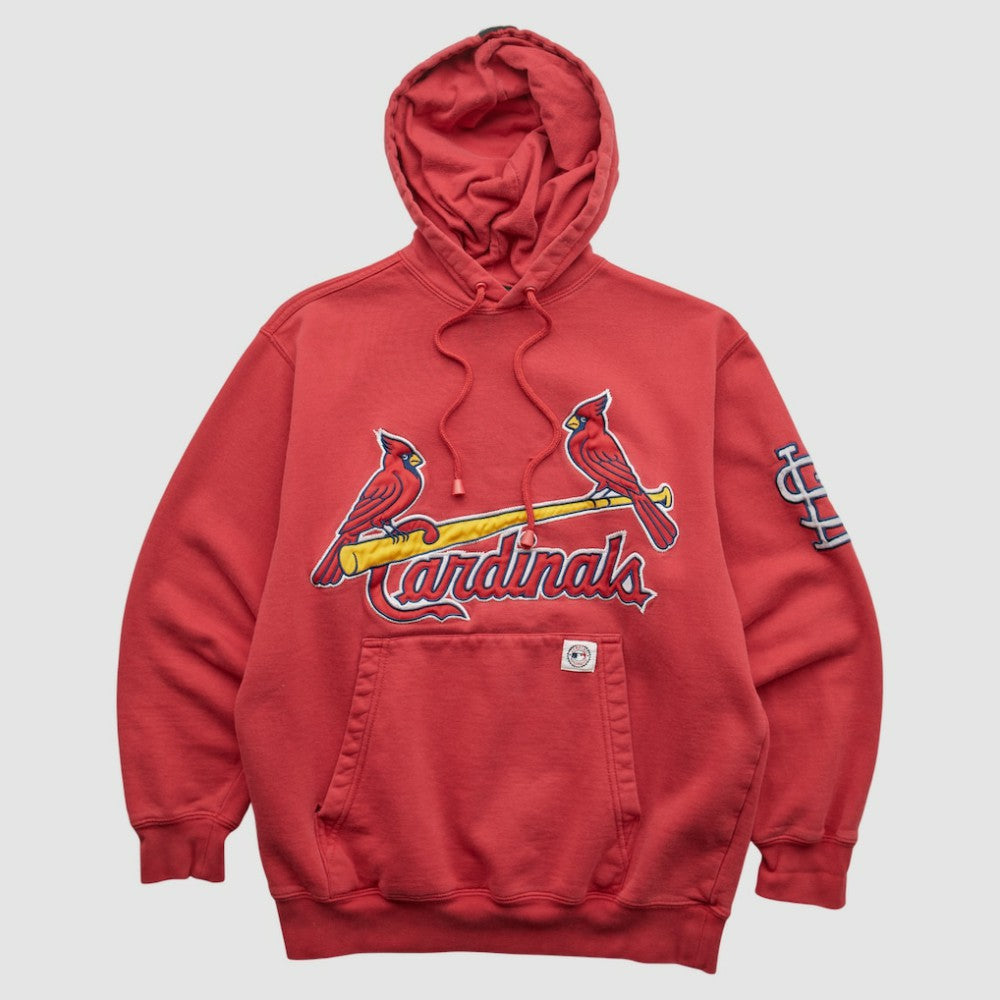 MLB St. Louis Cardinals Stitches 2000s Hooded Pullover Sweatshirt