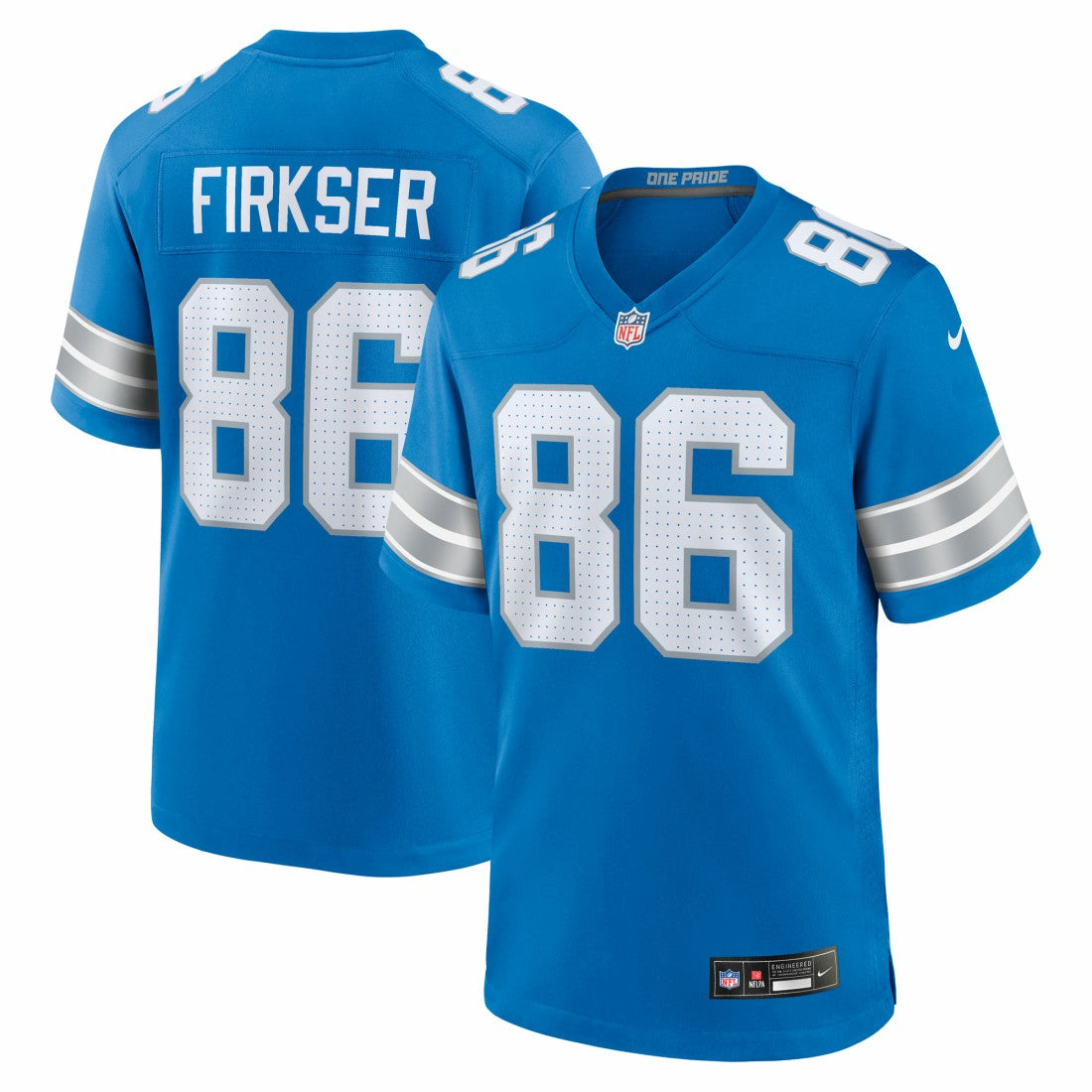 Anthony Firkser  Team Game Jersey - Detroit Lions