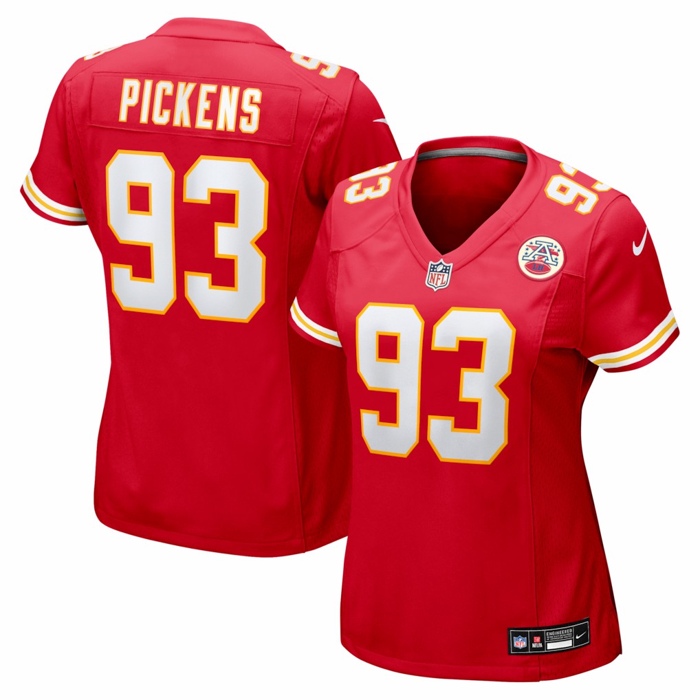 Zacch Pickens  Women's Team Game Jersey - Kansas City Chiefs