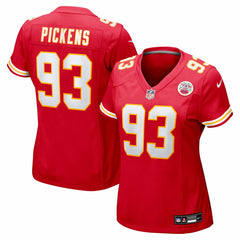 Zacch Pickens  Women's Team Game Jersey - Kansas City Chiefs