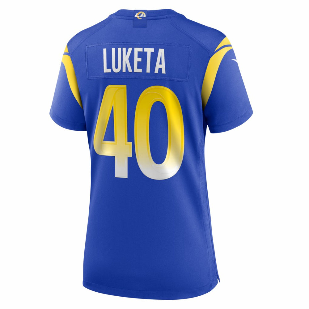 Jesse Luketa  Women's Team Game Jersey - Los Angeles Rams
