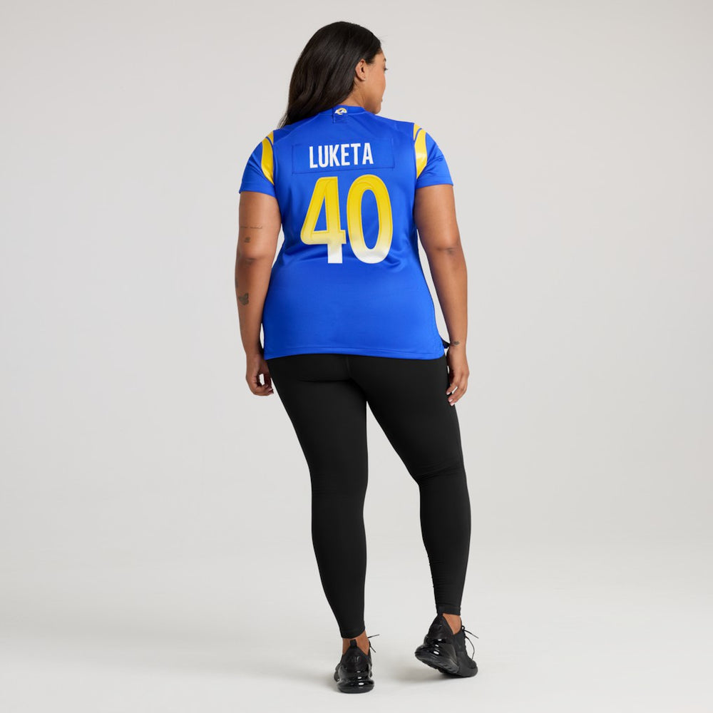 Jesse Luketa  Women's Team Game Jersey - Los Angeles Rams