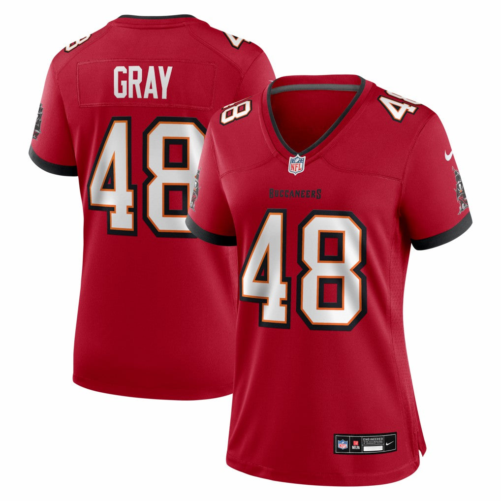 JT Gray  Women's Team Game Jersey - Tampa Bay Buccaneers