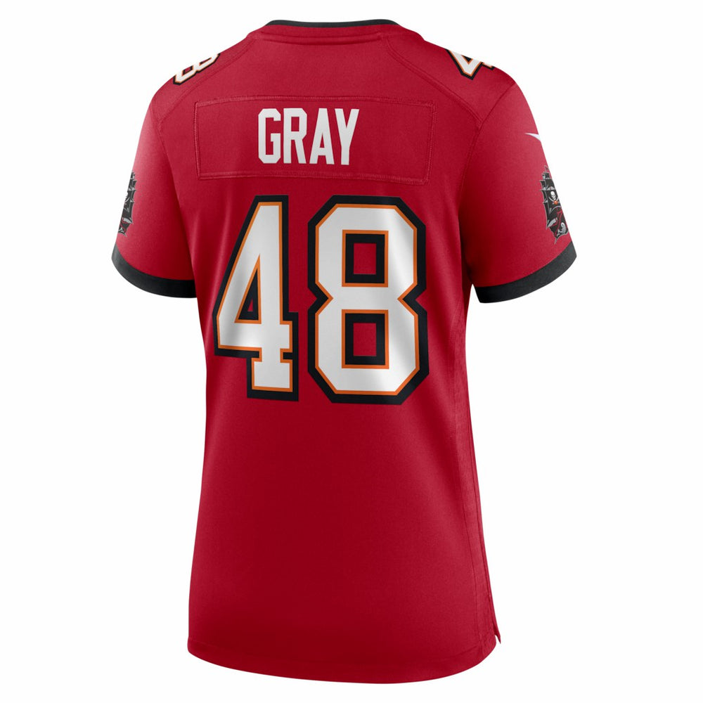 JT Gray  Women's Team Game Jersey - Tampa Bay Buccaneers