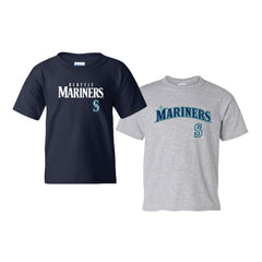 MLB Seattle Mariners Soft as a Grape Youth 2-Pack Logo T-Shirt Set