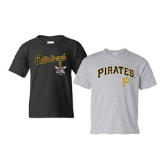 MLB Pittsburgh Pirates Soft as a Grape Youth 2-Pack Logo T-Shirt Set