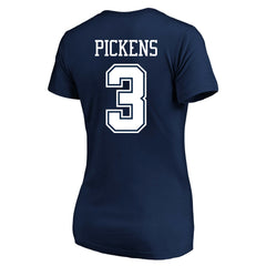 George Pickens  Women's Plus Size Name & Number V-Neck T-Shirt - Dallas Cowboys