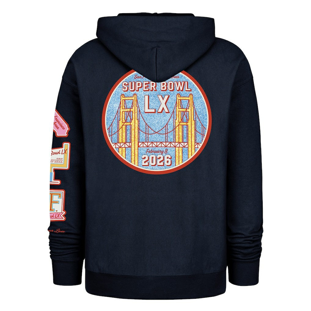 Stoney Clover Lane x '47 Women's Super Bowl LX Patches Foundation Hoodie - New England Patriots