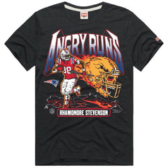 Rhamondre Stevenson  Homage Unisex Angry Runs Player Graphic Tri-Blend T-Shirt - New England Patriots