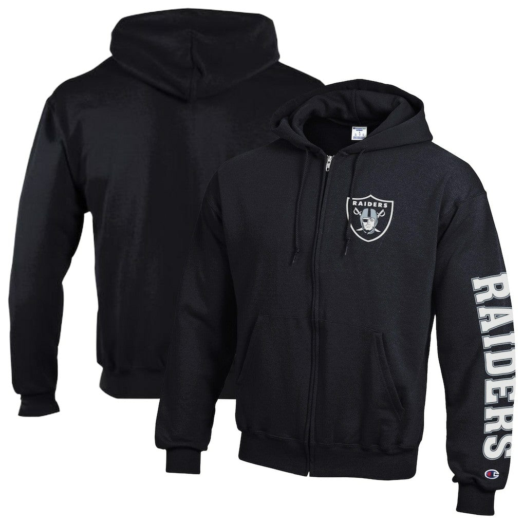 Powerblend Fleece Full-Zip Hoodie - Las Vegas Raiders