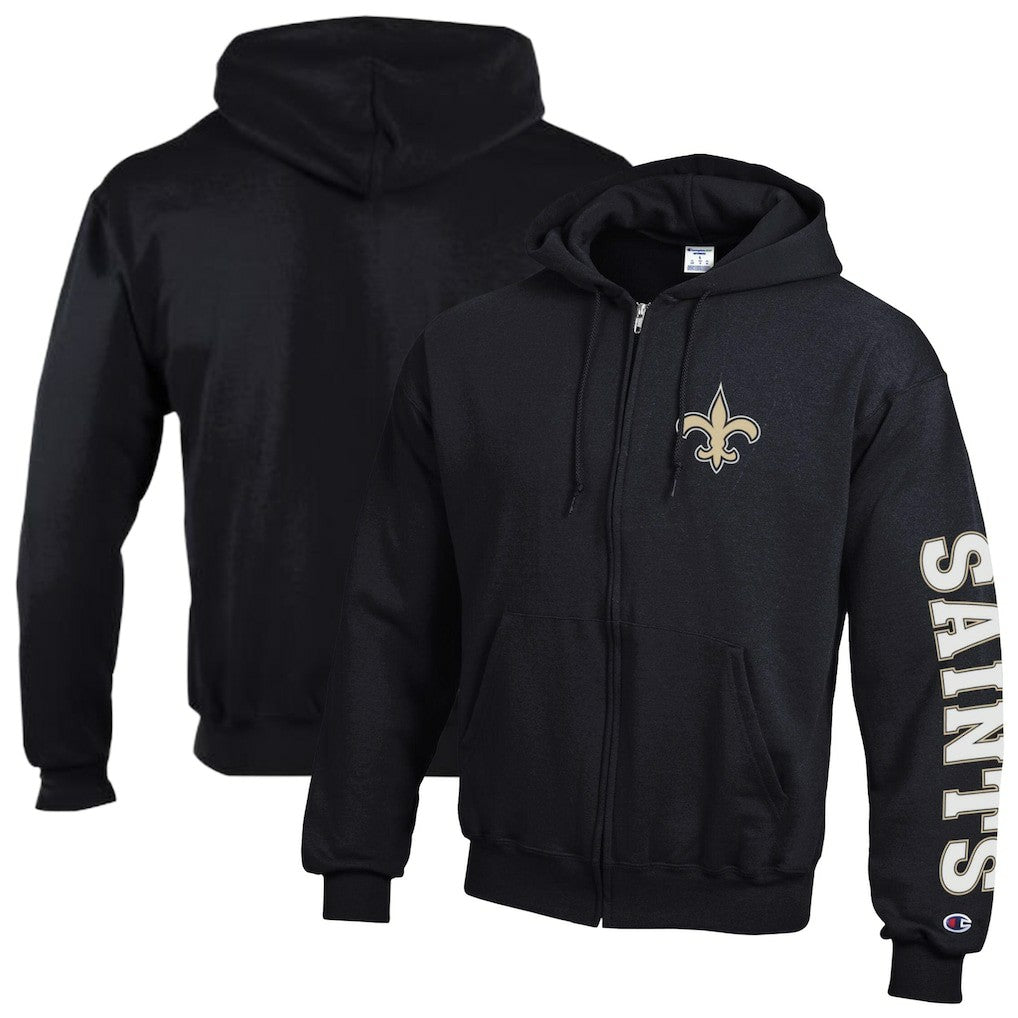 Powerblend Fleece Full-Zip Hoodie - New Orleans Saints