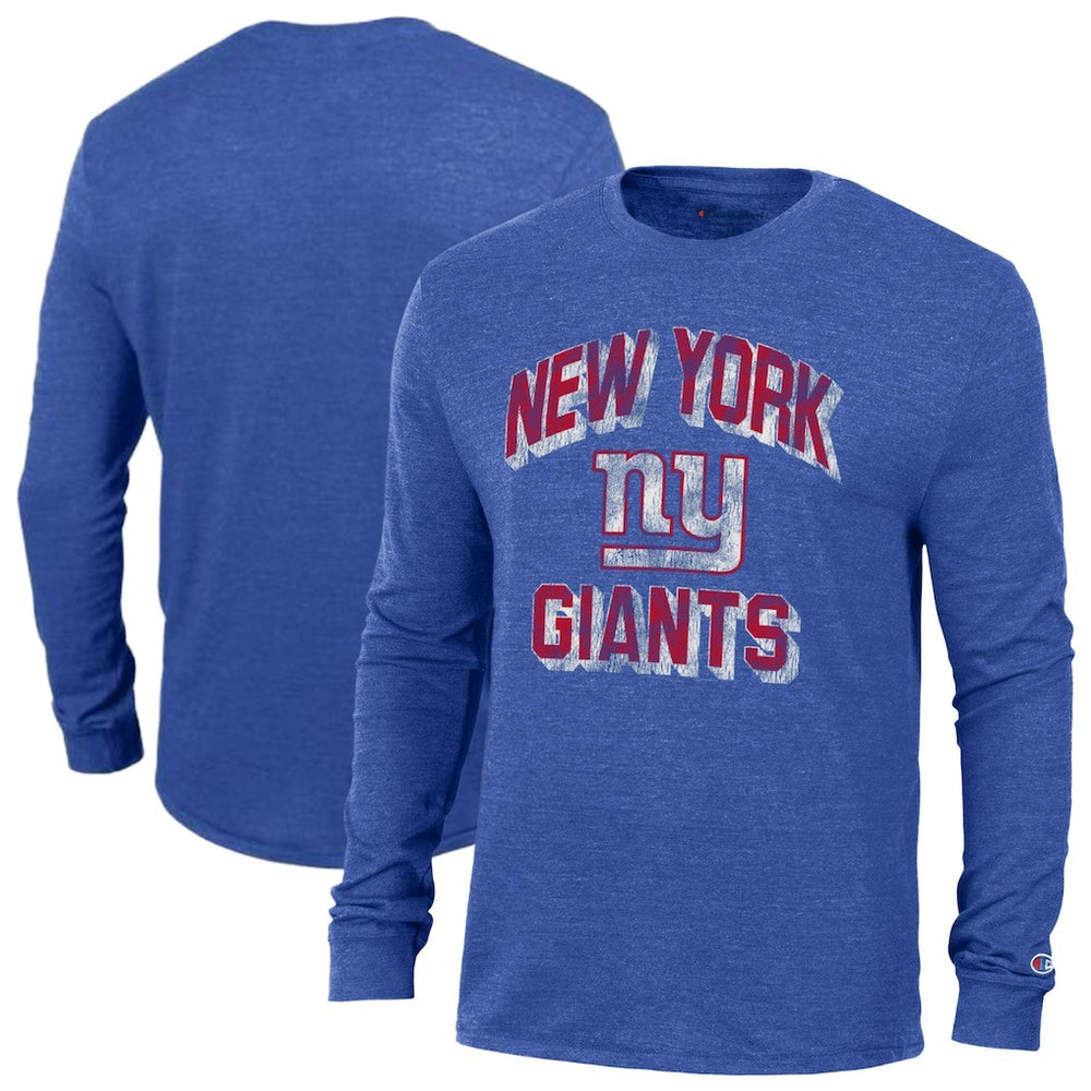 Ultimate Tri-Blend Long Sleeve T-Shirt - New York Giants