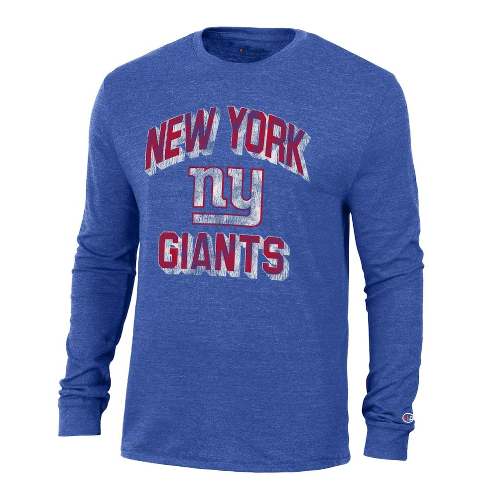 Ultimate Tri-Blend Long Sleeve T-Shirt - New York Giants