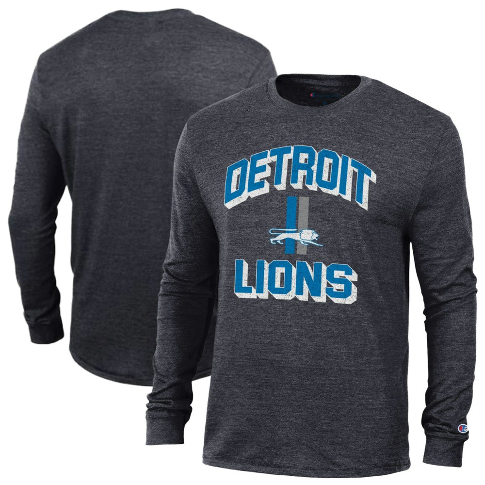 Ultimate Tri-Blend Long Sleeve T-Shirt - Detroit Lions