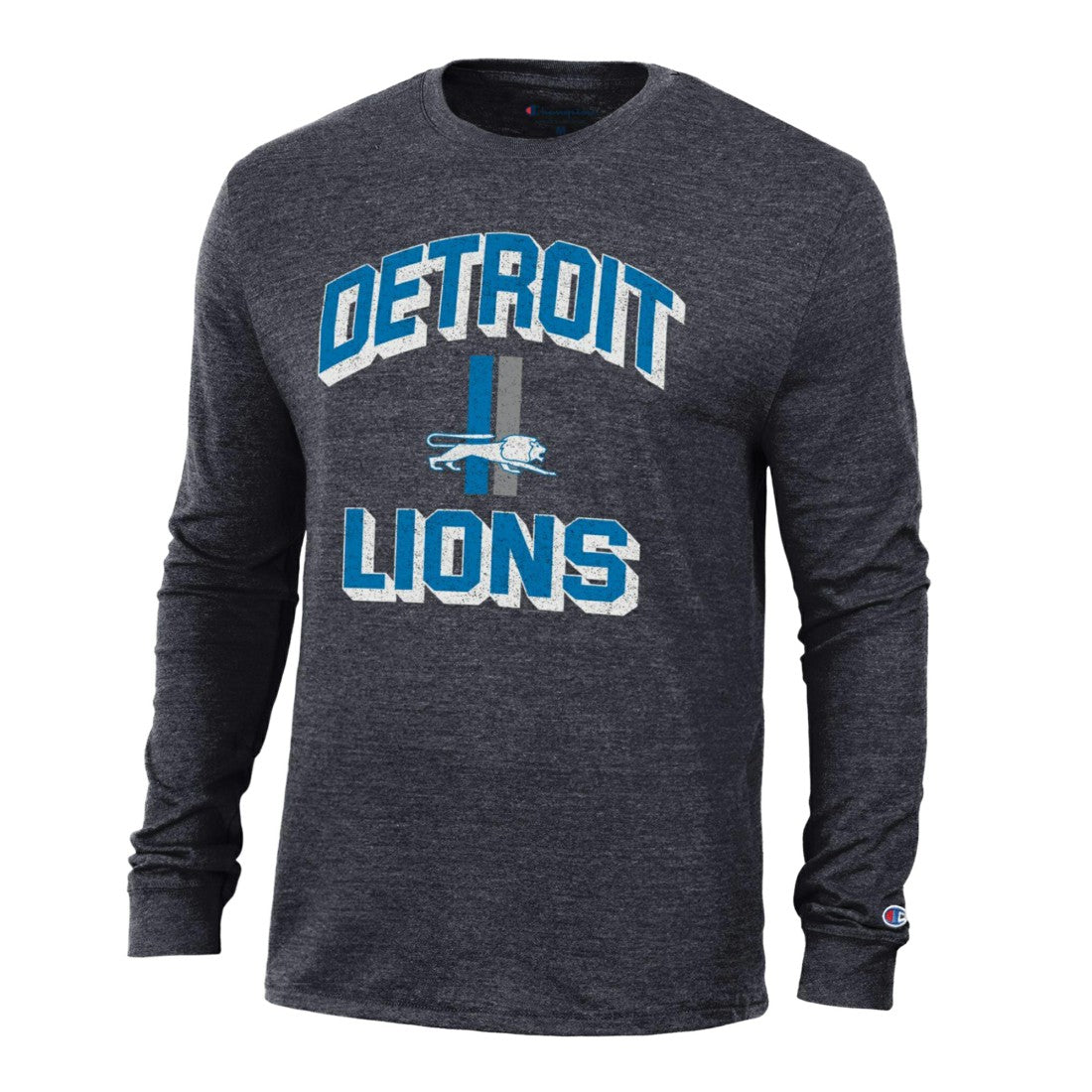 Ultimate Tri-Blend Long Sleeve T-Shirt - Detroit Lions