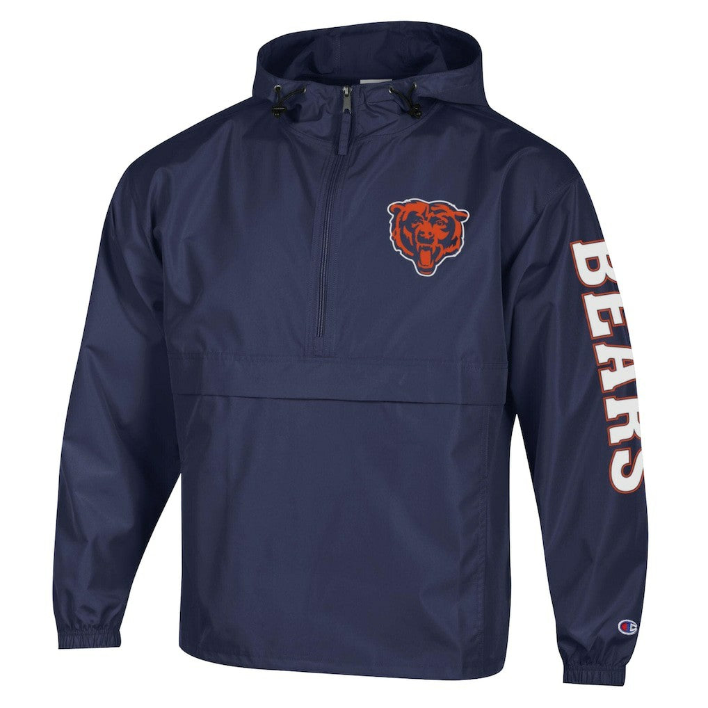 Packable Windbreaker Half-Zip Jacket - Chicago Bears