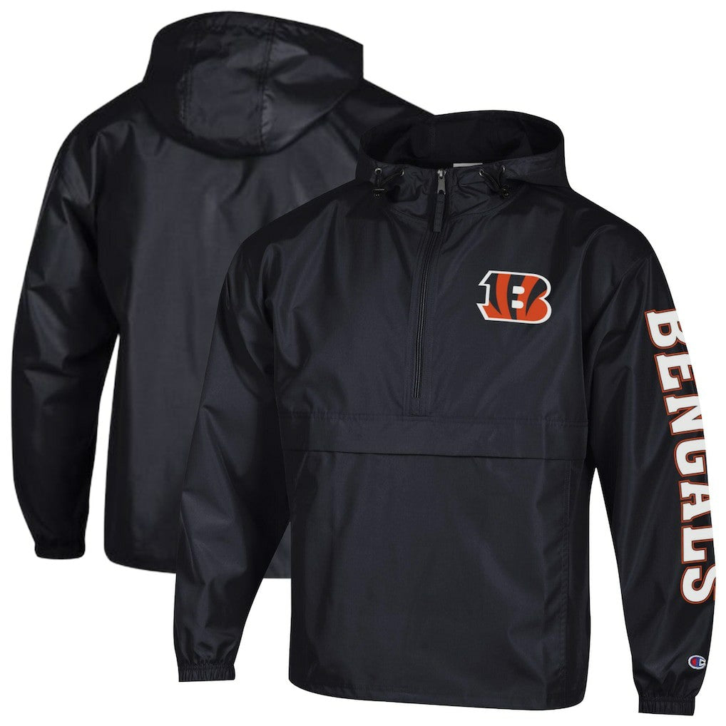 Packable Windbreaker Half-Zip Jacket - Cincinnati Bengals