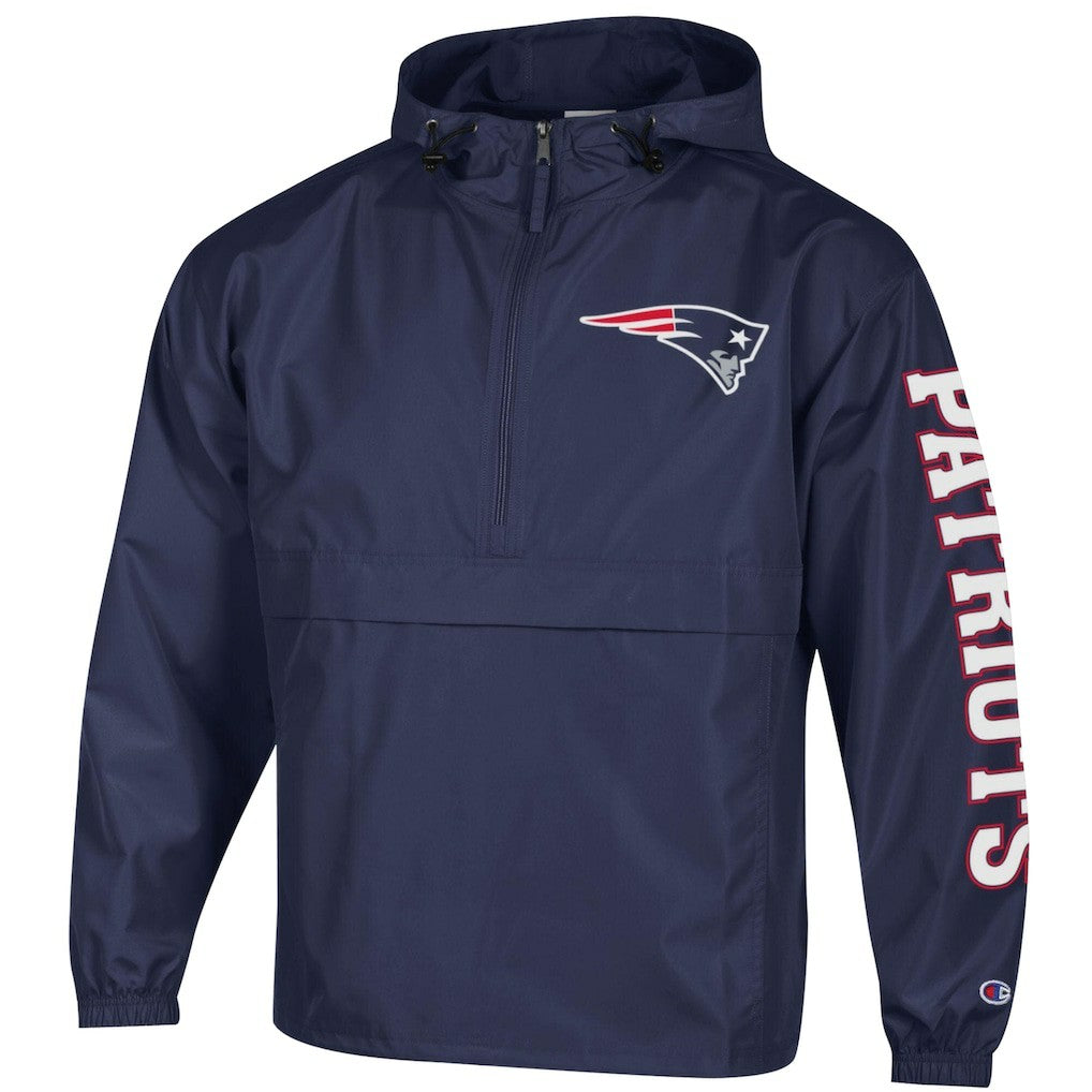 Packable Windbreaker Half-Zip Jacket - New England Patriots