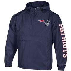 Packable Windbreaker Half-Zip Jacket - New England Patriots