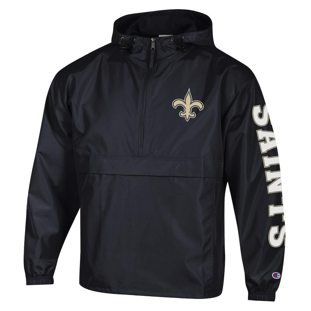 Packable Windbreaker Half-Zip Jacket - New Orleans Saints