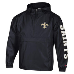 Packable Windbreaker Half-Zip Jacket - New Orleans Saints