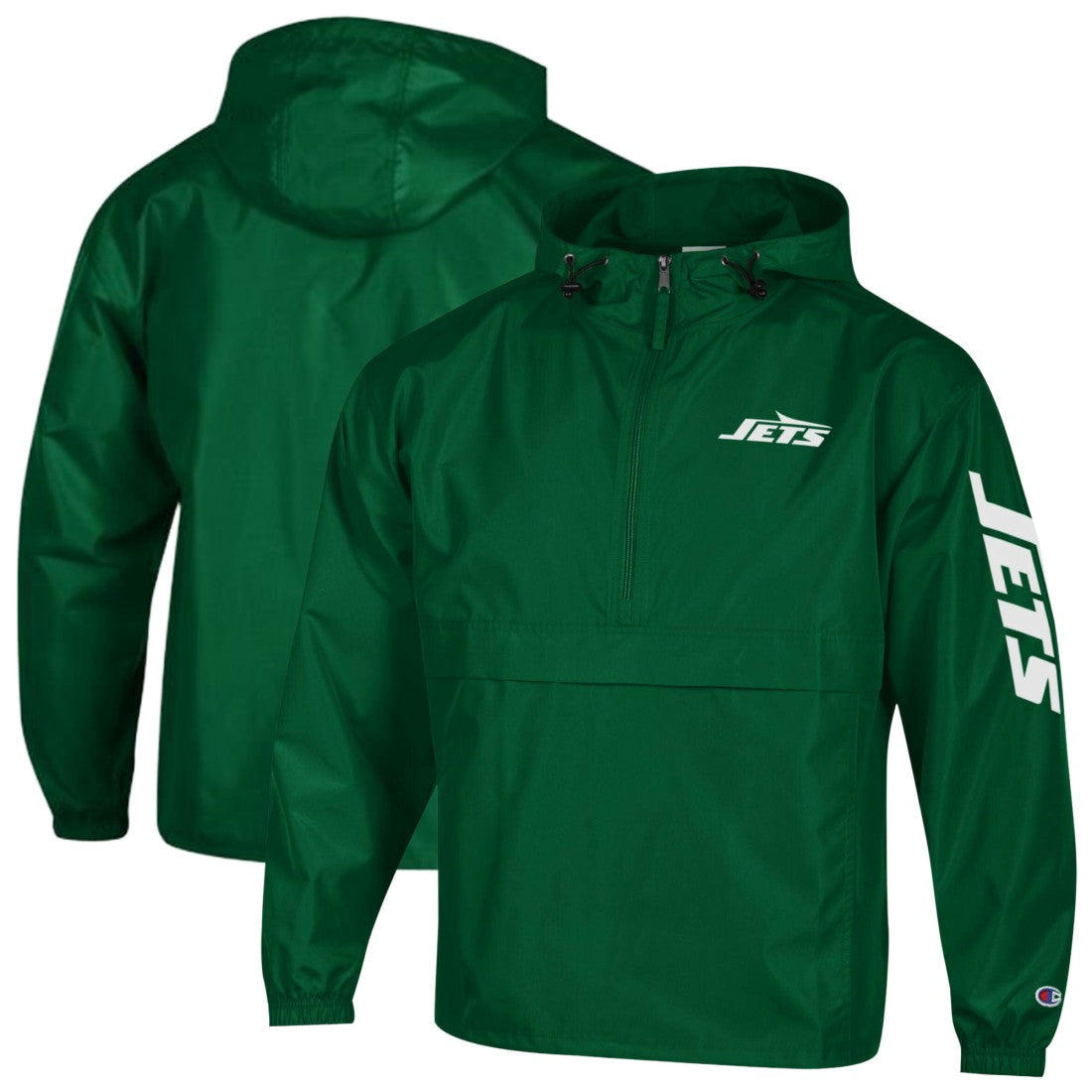 Packable Windbreaker Half-Zip Jacket - New York Jets