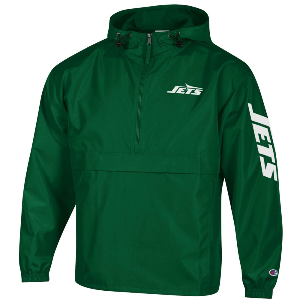 Packable Windbreaker Half-Zip Jacket - New York Jets